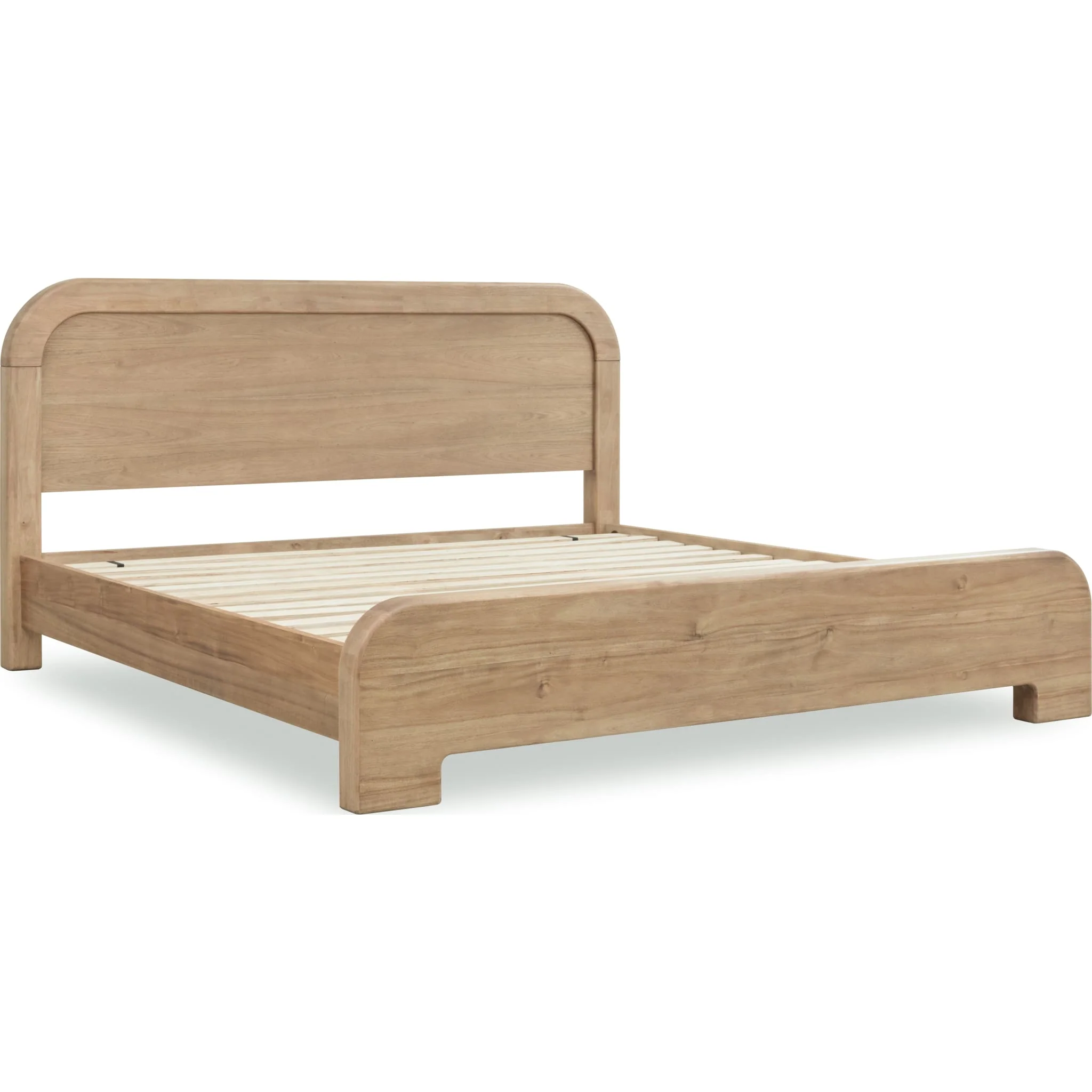 Kione Acacia Wood Platform Bed in Lioness - Image 5