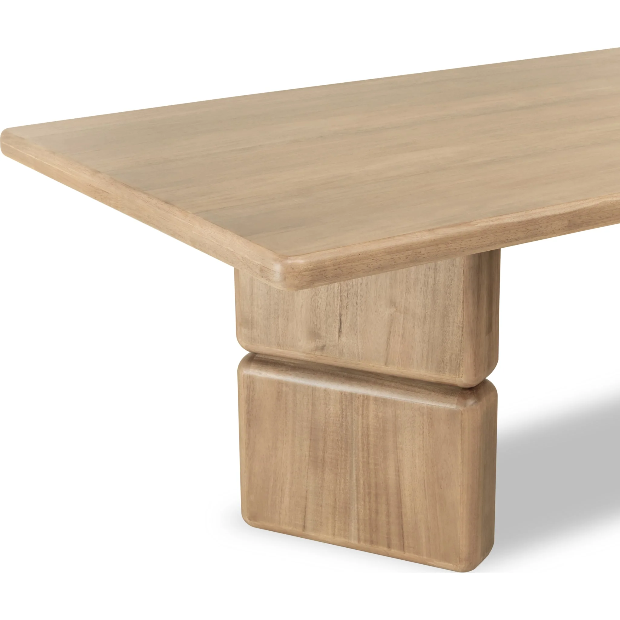 Nia Rectangular Acacia Wood Dining Table in Lioness - Image 7