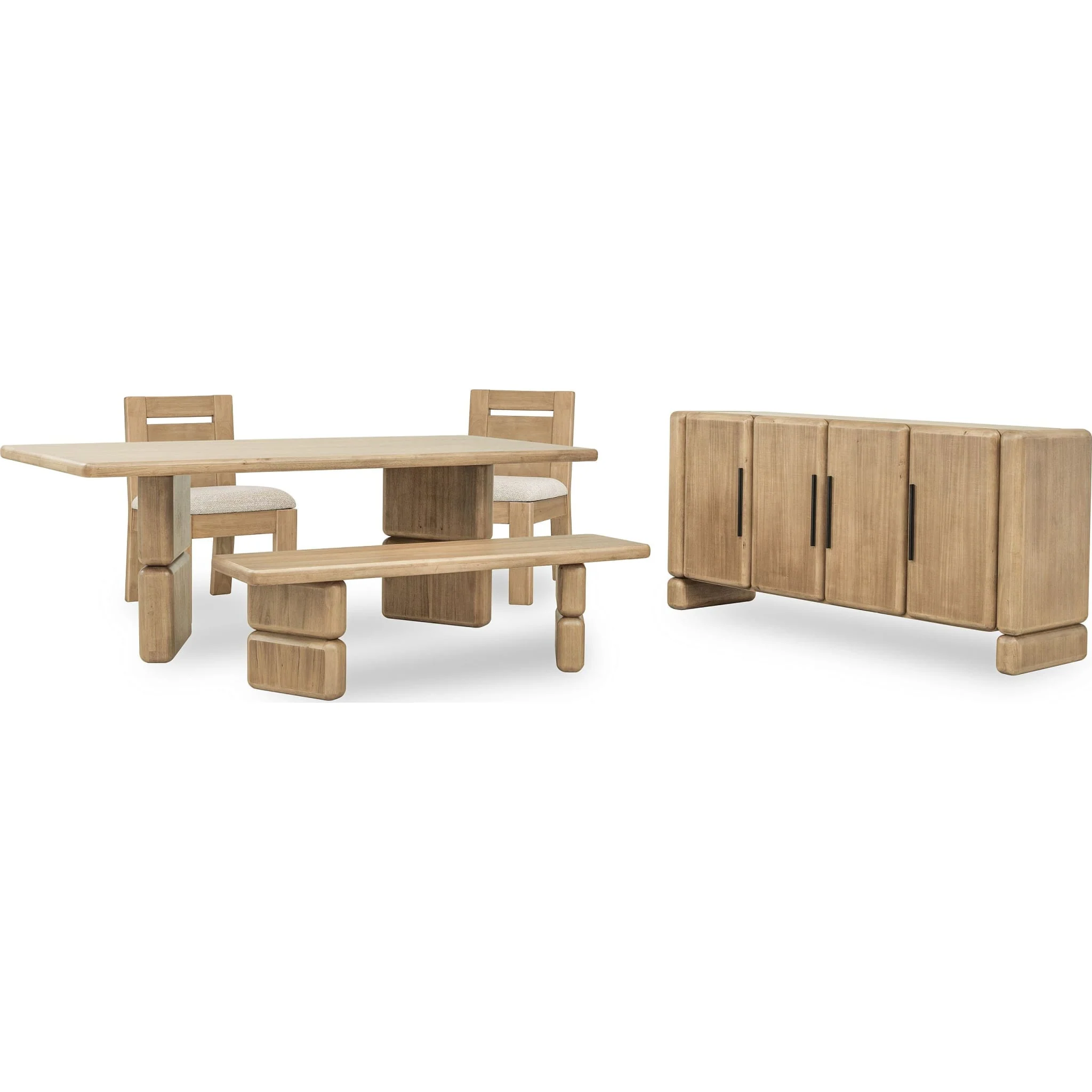Nia Chenille Upholstered Dining Chair in Lioness and Hyena - Image 6