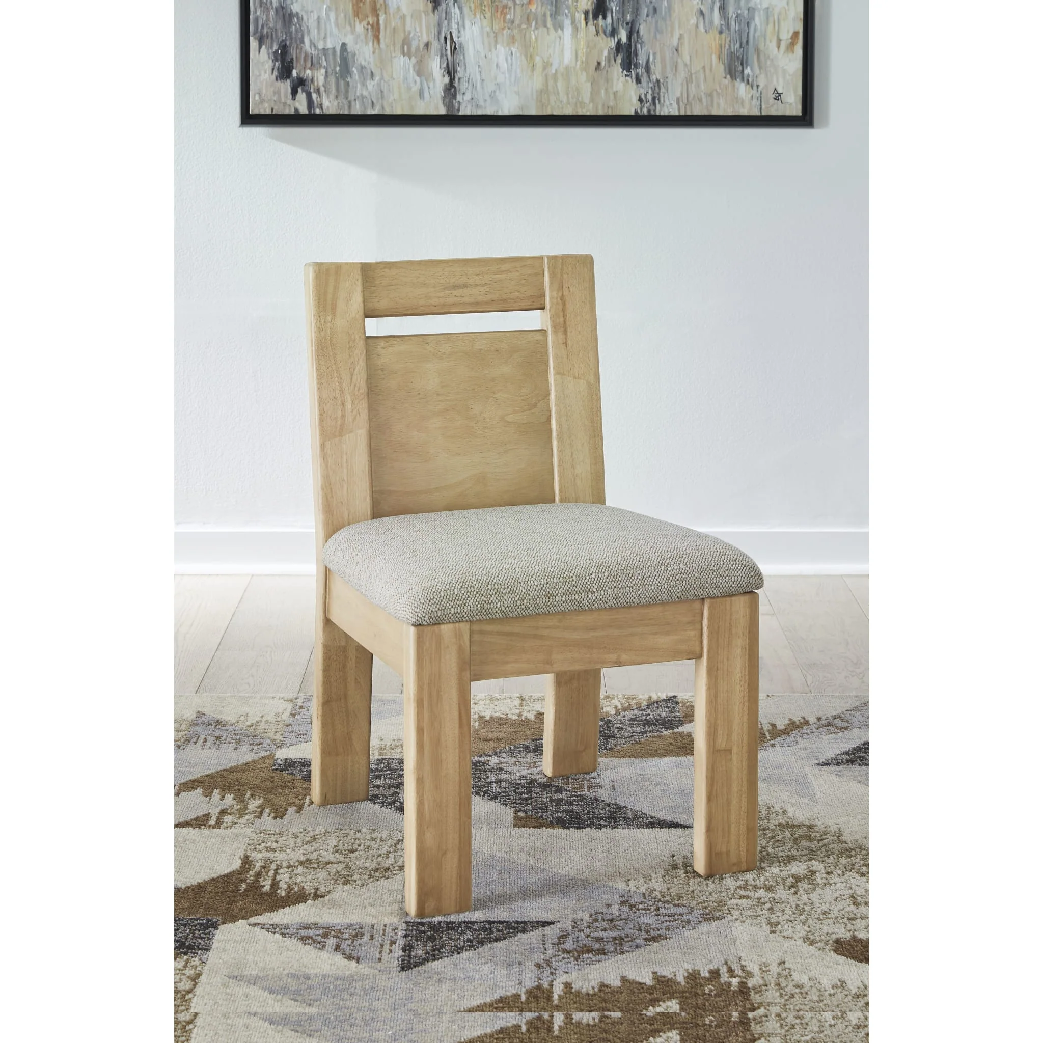 Nia Chenille Upholstered Dining Chair in Lioness and Hyena - Image 7