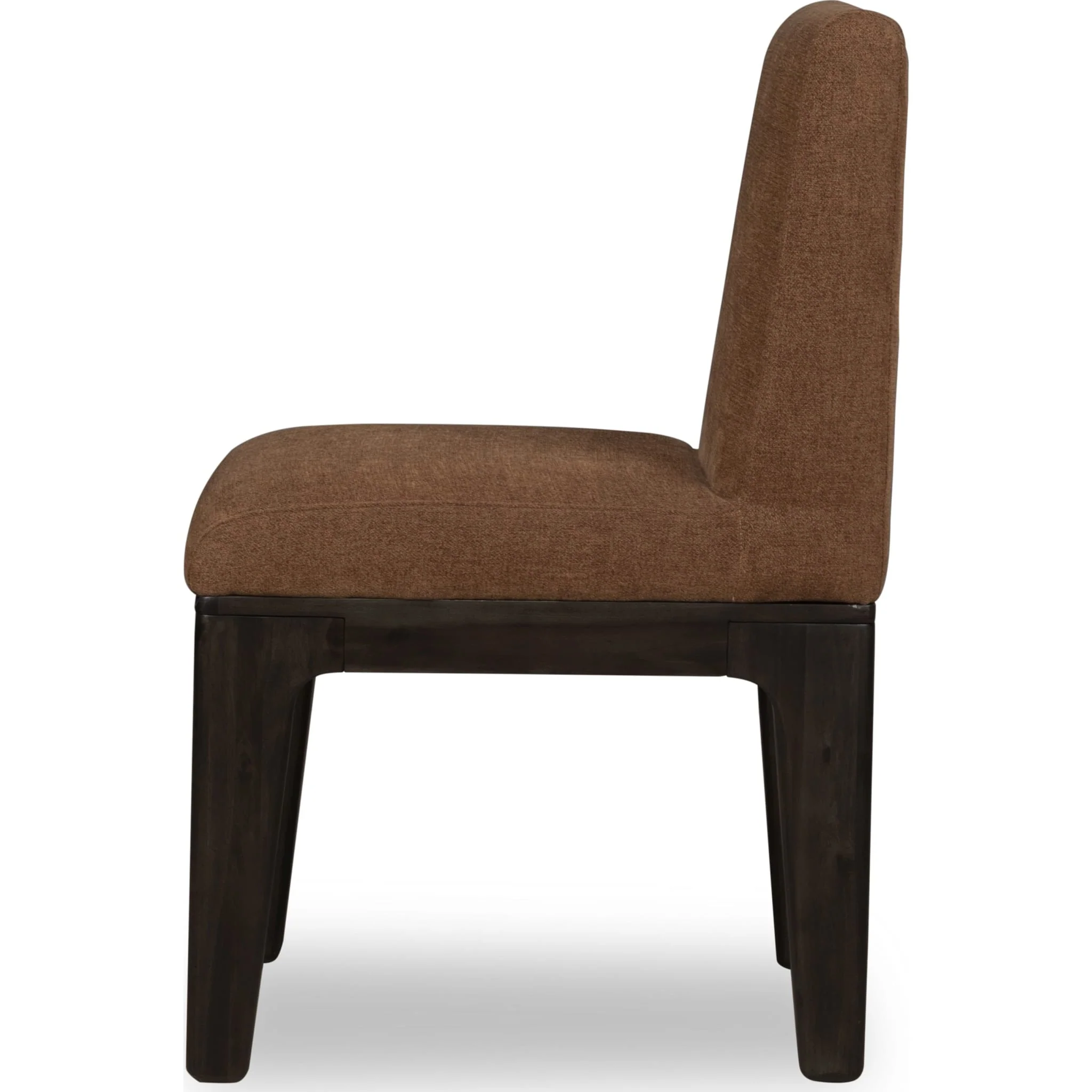 Zamba Chenille Upholstered Acacia Wood Dining Chair in Pineapple and Jaguar - Image 4