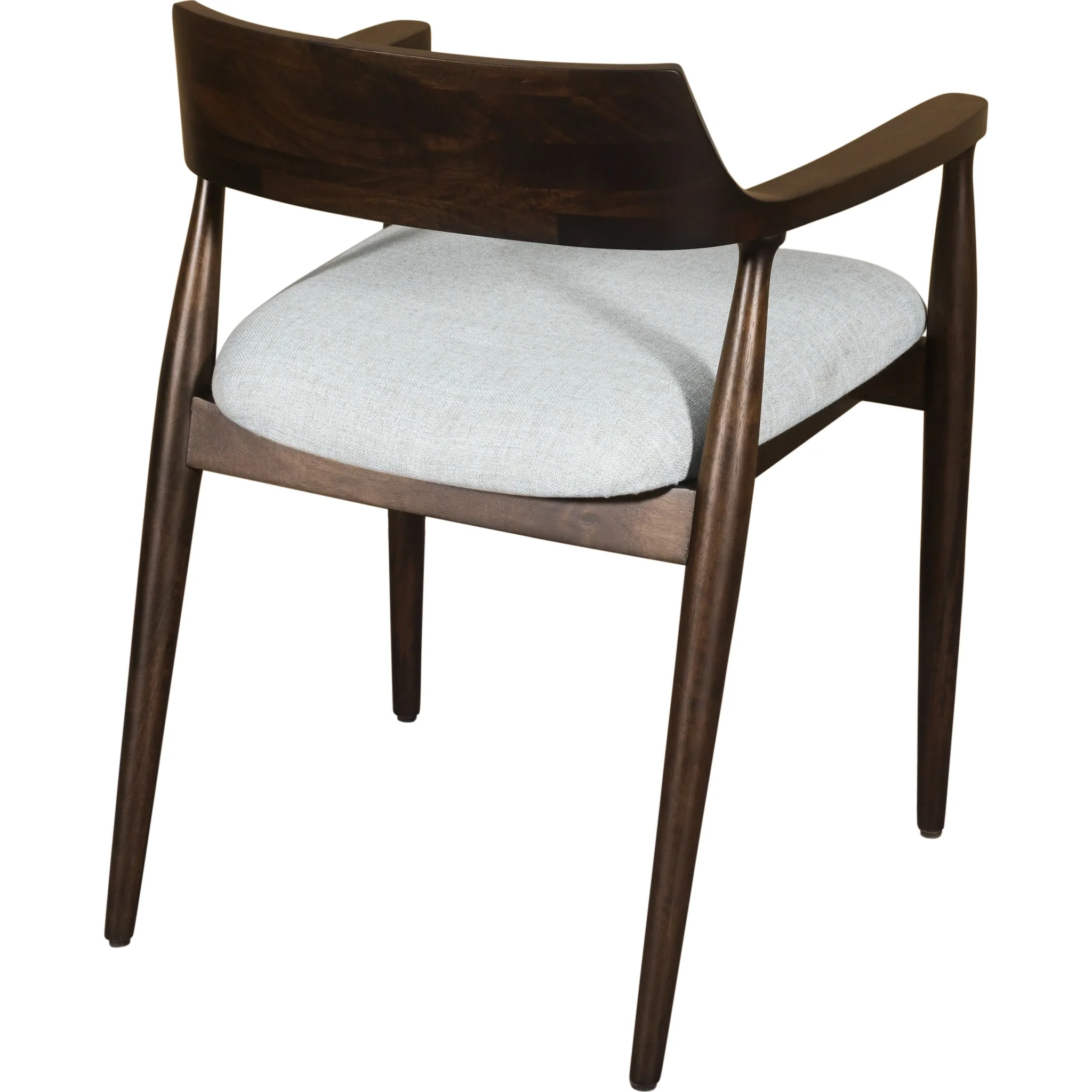 Amaroo Solid Mango Linen Upholstered Dining Arm Chair in Honey Date - Image 4