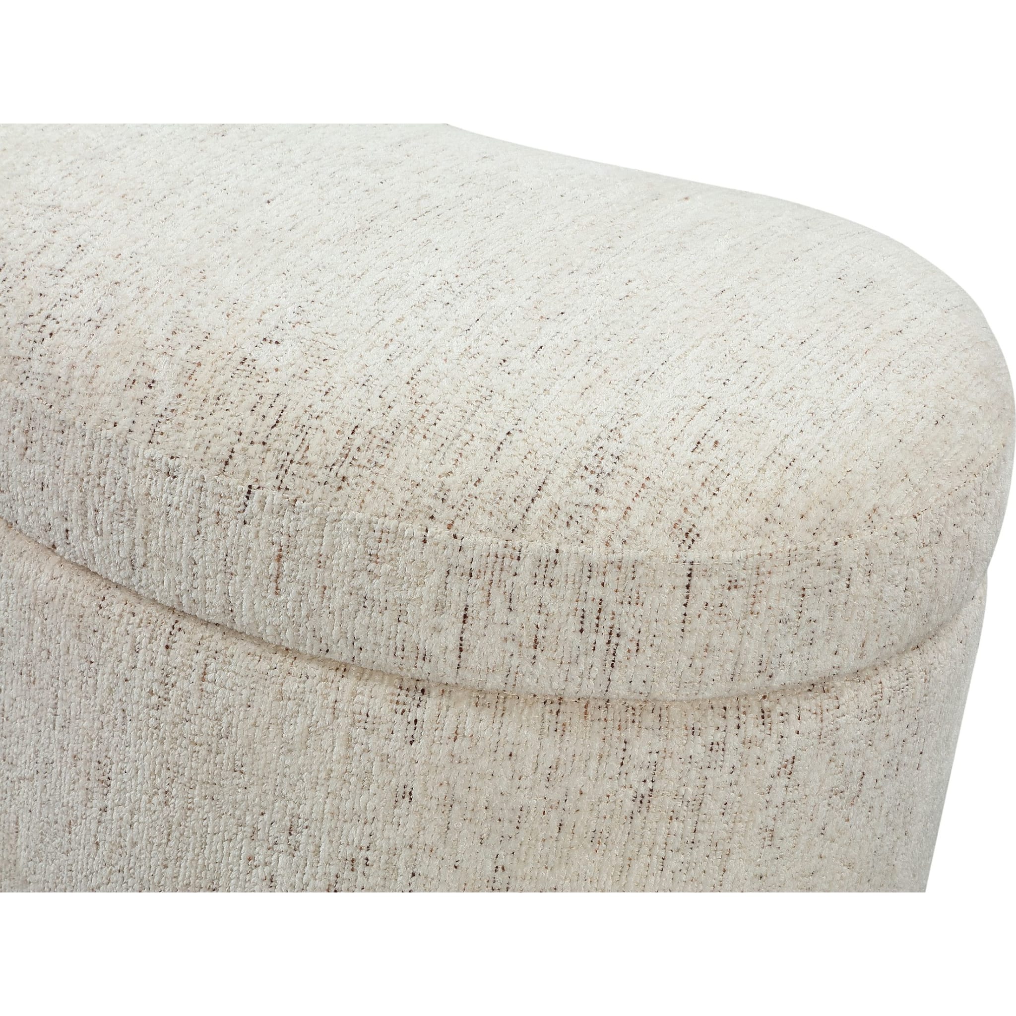 Afra Fully Upholstered Storage Ottoman in Chinchilla - Image 6