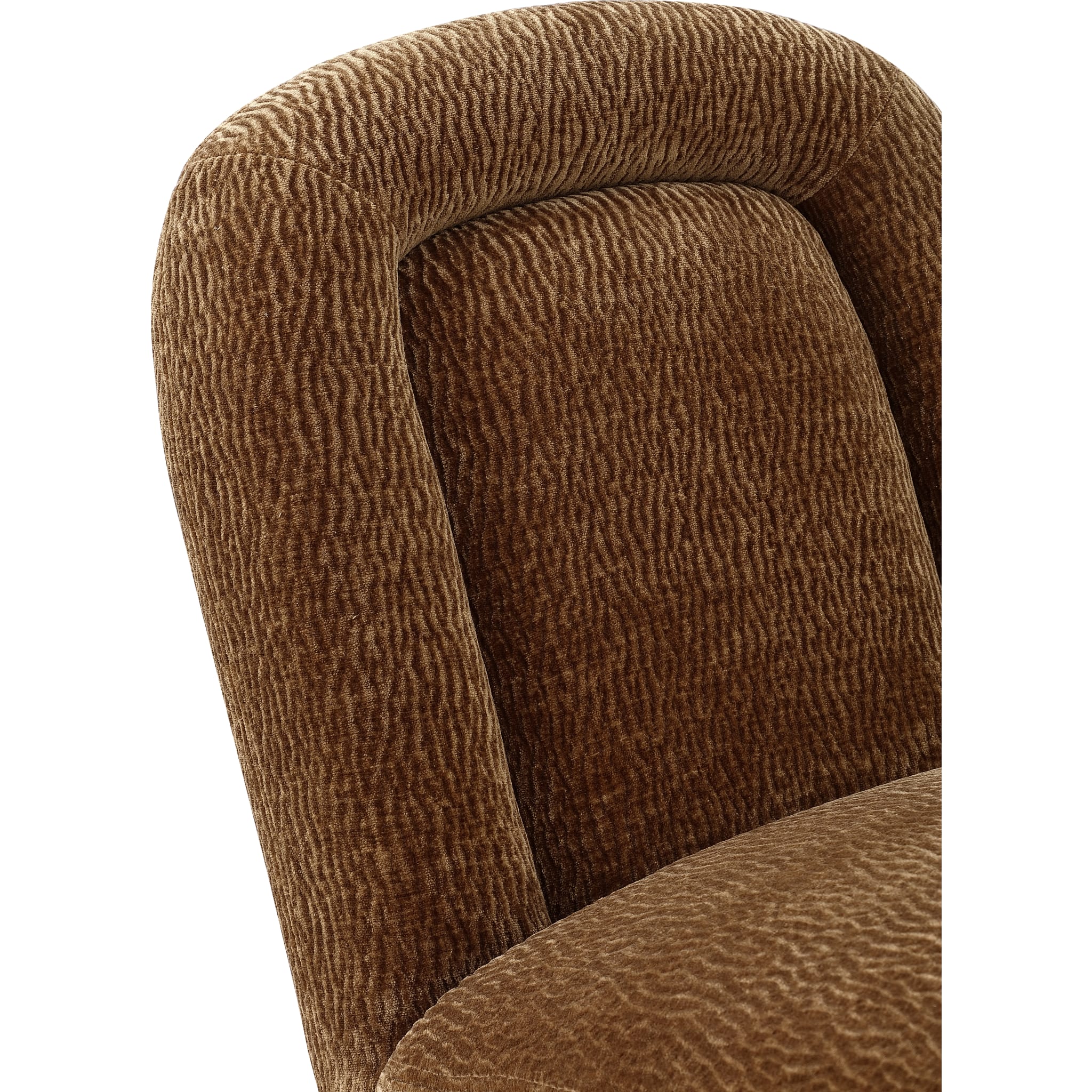 Xolani Fully Upholstered Dining Chair in Amber Sand Chenille - Image 5
