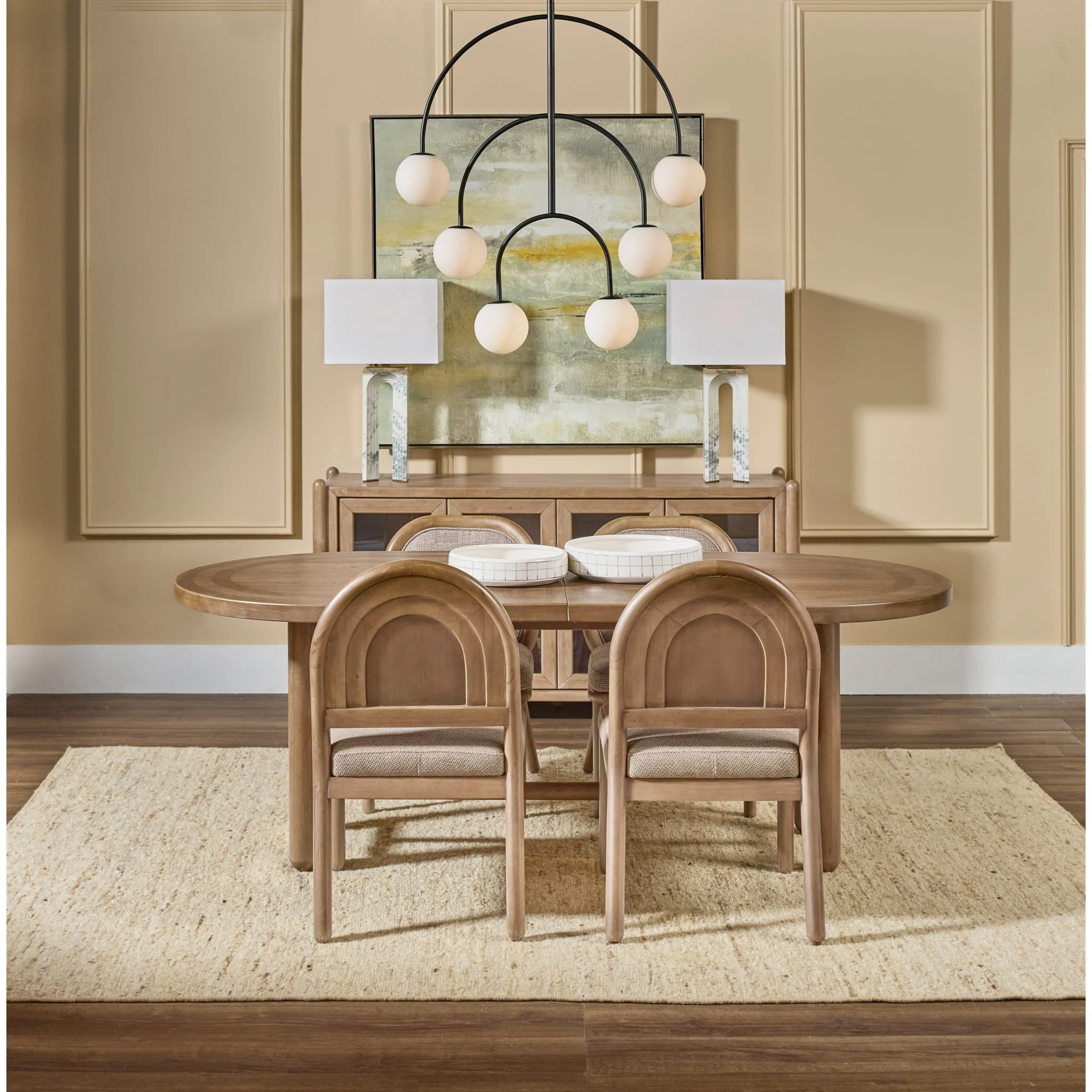 Astor Arc Bk Chair - Wt Bd/Clt - Image 7