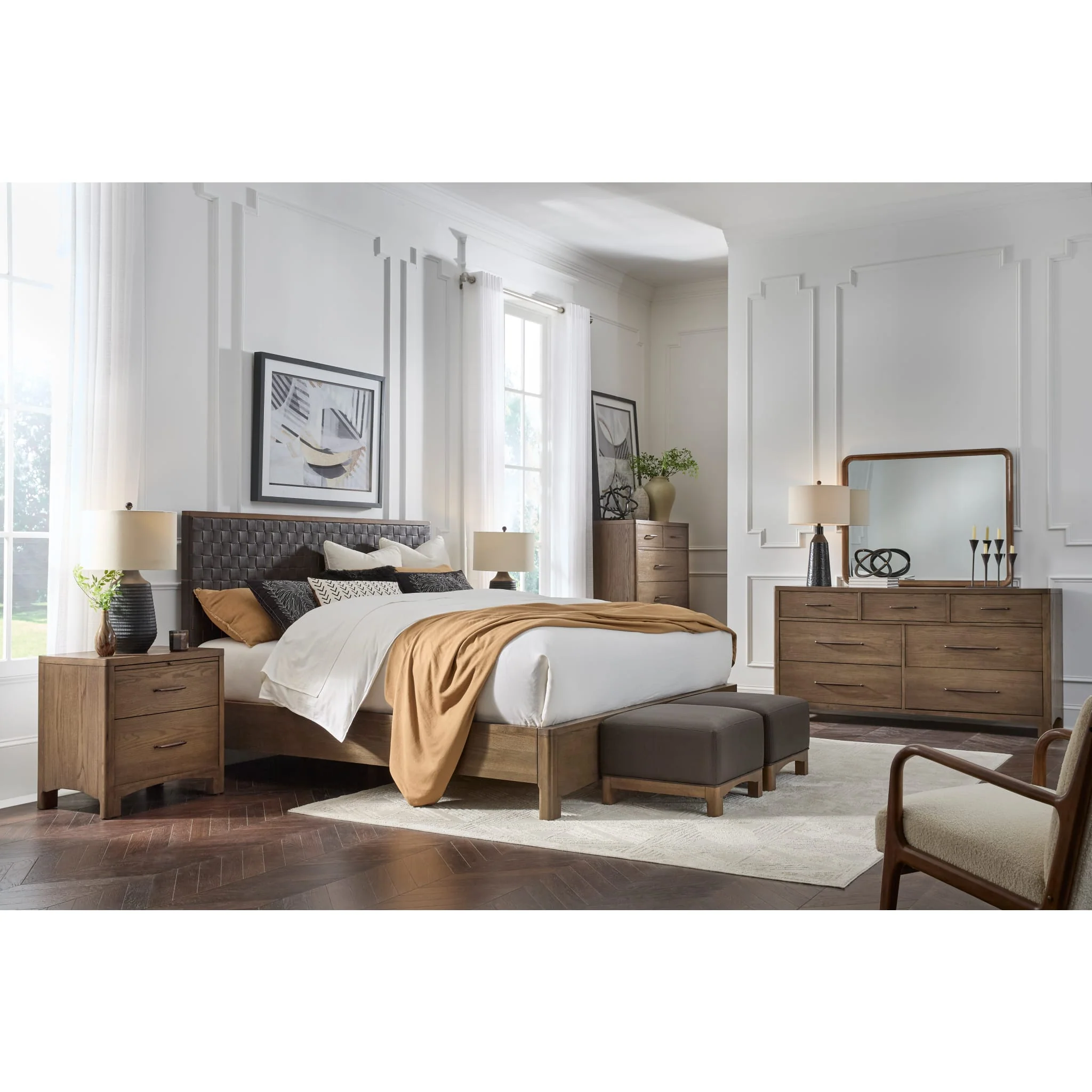 Arden Uph Ottoman - D Ch/T Bwn - Image 7