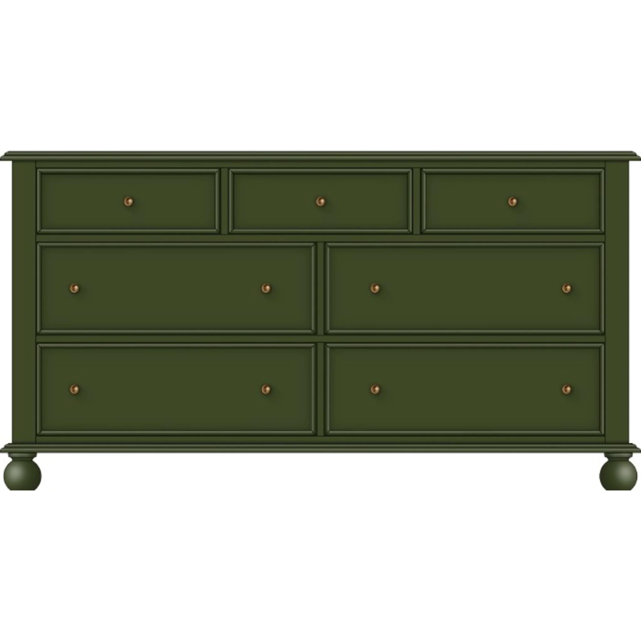 Kellie 7-Dwr Dresser - Juniper